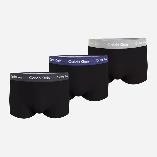 Набір трусів шорти Calvin Klein Underwear 0000U2664GH4X XL 3 шт Чорний (8720108811149) - зображення 1