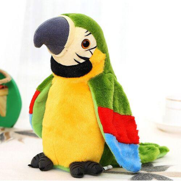 Электронный говорящий попугай Parrot Talking из мягкого пушистого ...