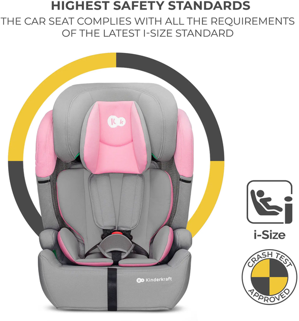 Автокресло KinderKraft Comfort Up i-Size Pink (5902533923144) - изображение 10