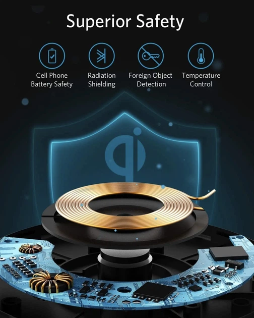 Зарядний пристрій ANKER 313 Wireless Charger Pad (A2503017) - зображення 5