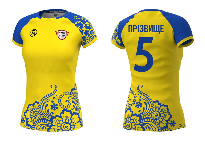 Волейбольная футболка женская RIGO FLEX Yellow-Blue XL – фото, отзывы ...