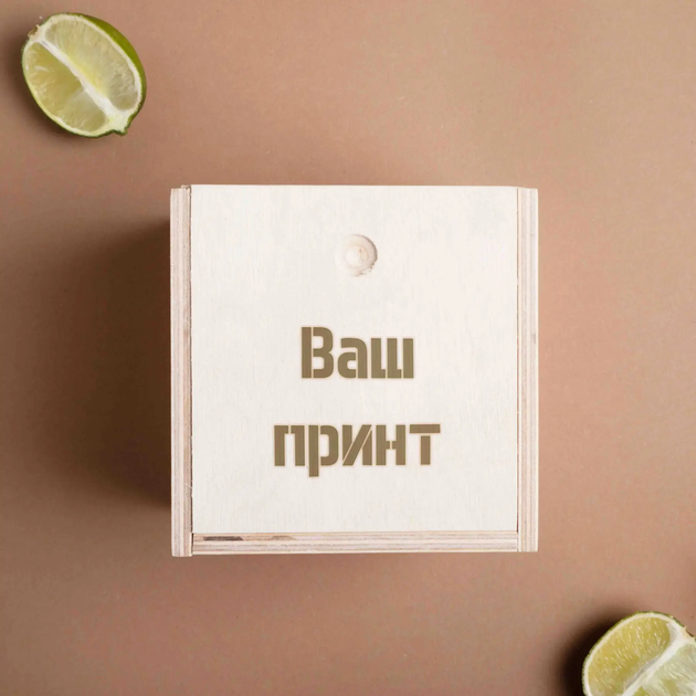 Стакан для виски "Супермен UA" Деревянная подарочная коробка с ...