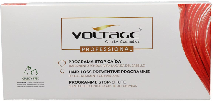 Ampułki do włosów Voltage Cosmetics Voltage Prof Stop Caida 3-Fases 16 × 5 ml (8437013267045) - obraz 1