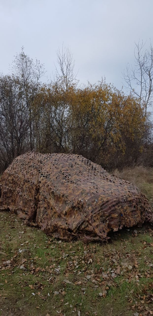 Маскувальна сітка "багнюка" 6х8 м коричнева - зображення 1