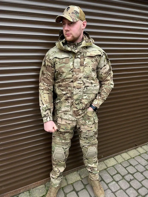 Комплект куртка парку Tactical Series та штани Yevhev G3 Мультикам XL (Kali) KL046 - зображення 1
