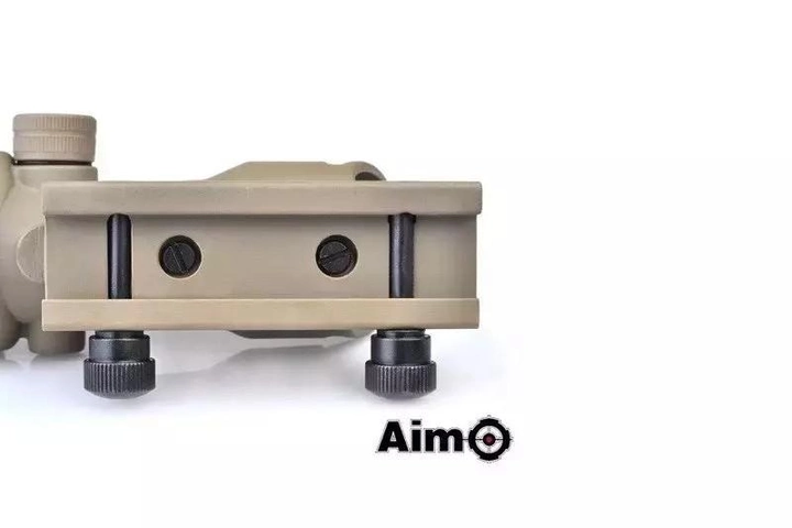Приціл коліматорний ACOG (з оптичним волокном) — tan [AIM-O] (для страйкбола) - зображення 2