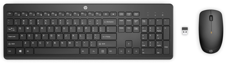 Комплект бездротовий HP 235 Mouse and Keyboard Combo Wireless DEU Graphite (1Y4D0AA#ABD) - зображення 1