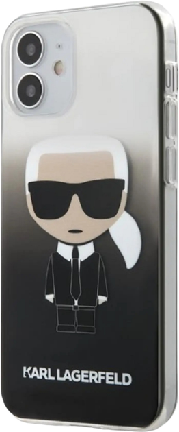 Панель CG Mobile Karl Lagerfeld Gradient Ikonik Karl для Apple iPhone 12 mini Black (3700740483138) - зображення 2