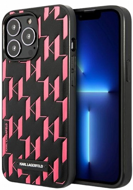 Панель CG Mobile Karl Lagerfeld Monogram Plaque для Apple iPhone 13/13 Pro Pink (3666339049188) - зображення 1