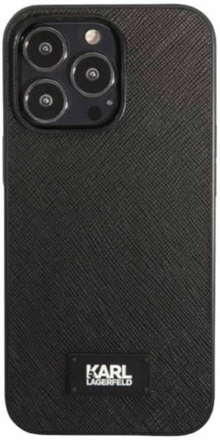 Панель CG Mobile Karl Lagerfeld Saffiano Plaque для Apple iPhone 13/13 Pro Black (3666339048945) - зображення 2