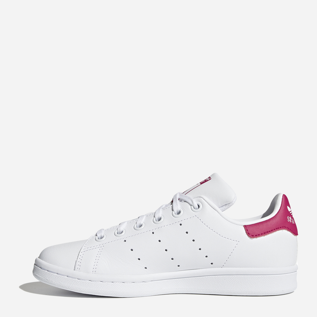 Sneakersy dziecięce dla dziewczynki adidas Originals Stan Smith J B32703 38.5 (5.5UK) Białe z bordowym (4054714105175) - obraz 4