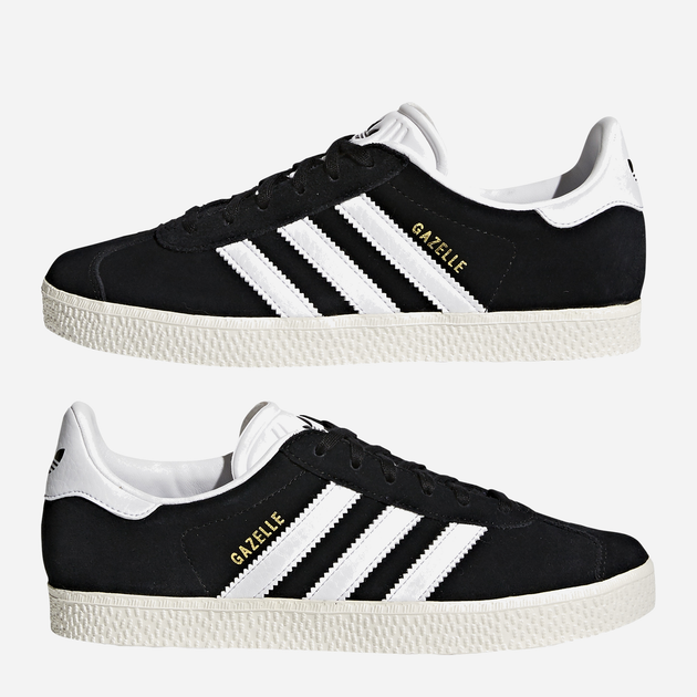 Sneakersy dziecięce dla dziewczynki adidas Originals Gazelle J BB2502 37 (4.5UK) Czarne (4057284000024) - obraz 4