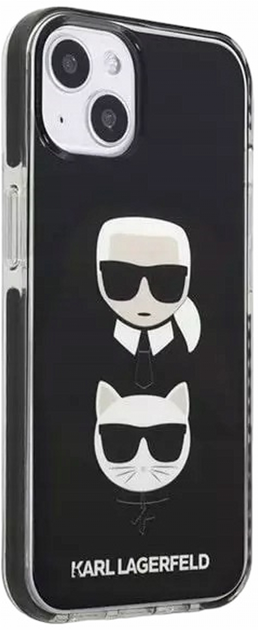 Etui CG Mobile Karl Lagerfeld Karl&Choupette Head do Apple iPhone 13 Czarny (3666339048655) - obraz 2