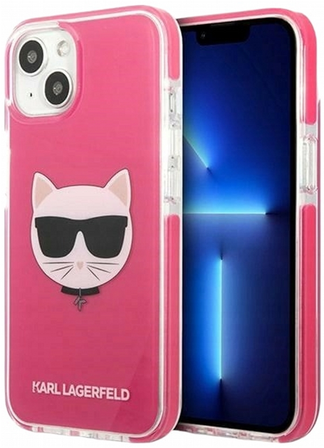 Панель CG Mobile Karl Lagerfeld Choupette Head для Apple iPhone 13 Fuschia (3666339048532) - зображення 2