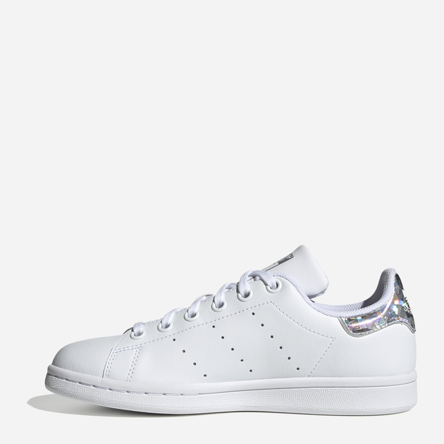 Sneakersy dziecięce dla dziewczynki adidas Originals Stan Smith J EE8483 36.5 (4UK) Białe ze srebrzystym kameleonem (4061616824004) - obraz 3