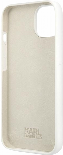Панель CG Mobile Karl Lagerfeld Silicone Stack Logo для Apple iPhone 13 mini White (3666339029173) - зображення 2