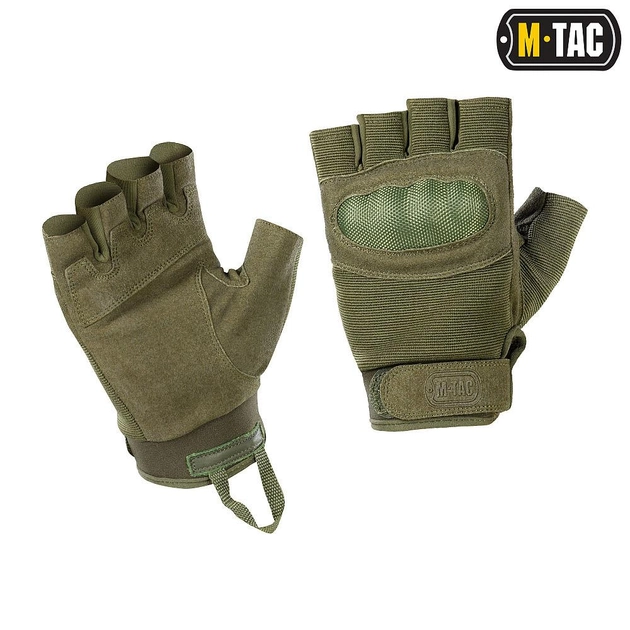 Перчатки M-Tac беспалые Assault Tactical Mk.3 Olive M (00-00011184) - изображение 1