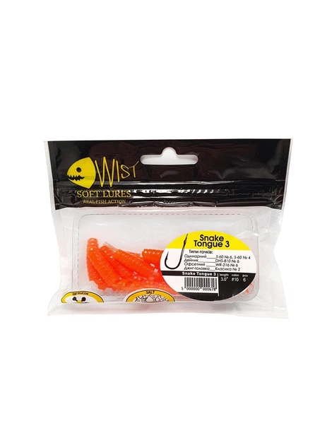 Силиконовая Wist приманка Snake Tongue Boost 3 inch 6шт 10 (00-00005471) - изображение 2