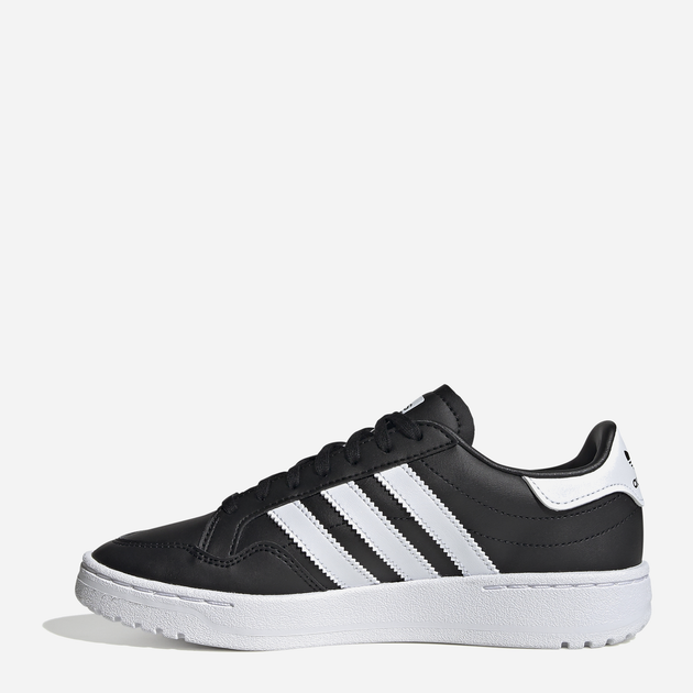 Підліткові шкіряні кеди для хлопчика adidas Team Court J EF6810 36 (3.5UK) Чорні (4062053000969) - зображення 3