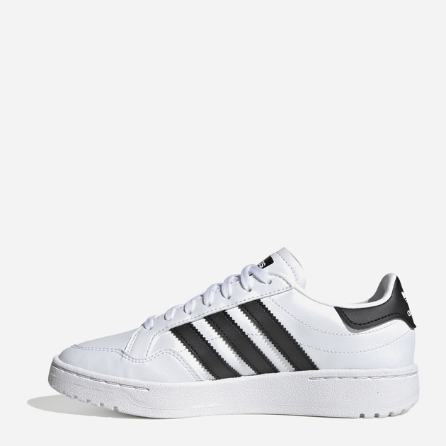 Підліткові кеди для дівчинки adidas Team Court J EF6815 36.5 (4UK) Білі з чорним (4062053001041) - зображення 3