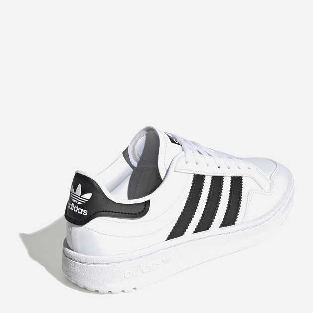 Sneakersy dziecięce dla dziewczynki adidas Team Court J EF6815 38.5 (5UK) Białe z czarnym (4062053001058) - obraz 5