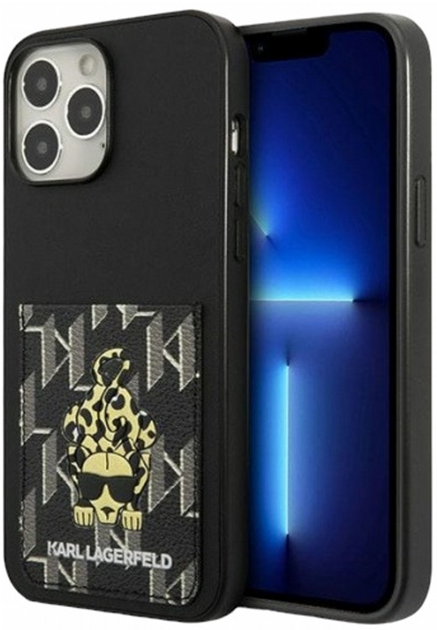 Панель CG Mobile Karl Lagerfeld Karlimals Cardslot для Apple iPhone 13 Pro Max Black (3666339049799) - зображення 1