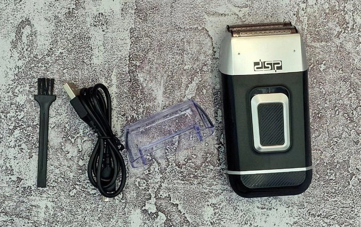 Шейвер DSP 60102 акумуляторна сіточна з голівками для гоління електробритва - зображення 2