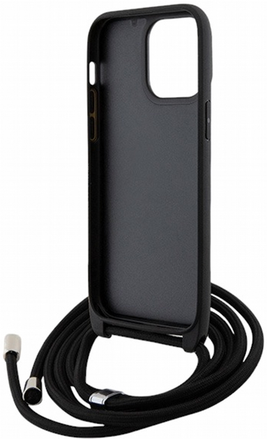 Панель CG Mobile Karl Lagerfeld Crossbody Saffiano Metal Pin Karl&Choupette для Apple iPhone 13 Pro Max Black (3666339165703) - зображення 2