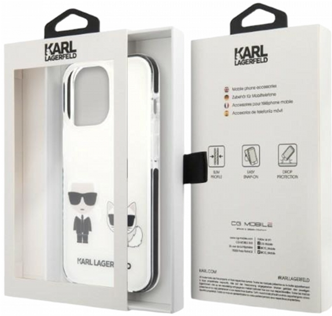 Etui CG Mobile Karl Lagerfeld Karl&Choupette do Apple iPhone 13 Pro Max Bialy (3666339048631) - obraz 3