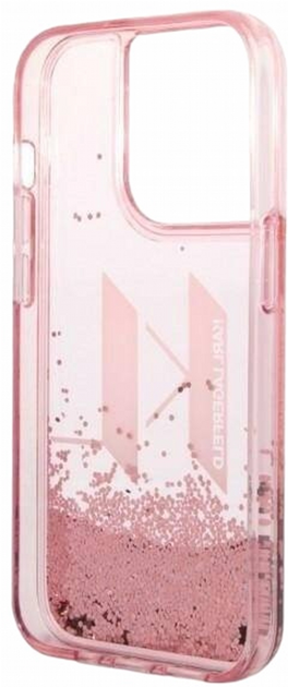 Панель CG Mobile Karl Lagerfeld Liquid Glitter Big KL для Apple iPhone 14 Pro Pink (3666339085667) - зображення 2