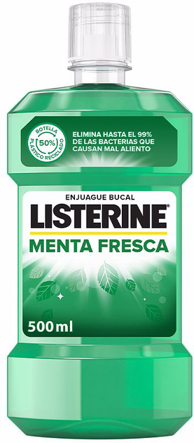 Еліксир для порожнини рота Listerine Menta Fresca Enjuague Bucal 500 мл (3574660537680) - зображення 1
