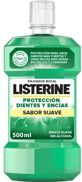 Еліксир для порожнини рота Listerine Dientes y Encias Zero Enjuague Bucal 500 мл (3574661397528) - зображення 1