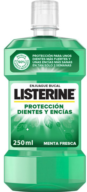 Еліксир для порожнини рота Enjuague Listerine Dientes y Encias 250 мл (3574661647562) - зображення 1
