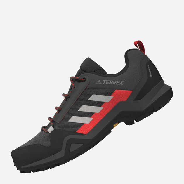 Buty trekkingowe męskie z membraną adidas Terrex AX3 GTX FX4568 44 (UK 9.5) Czarne z czerwonym (4064036564352) - obraz 4