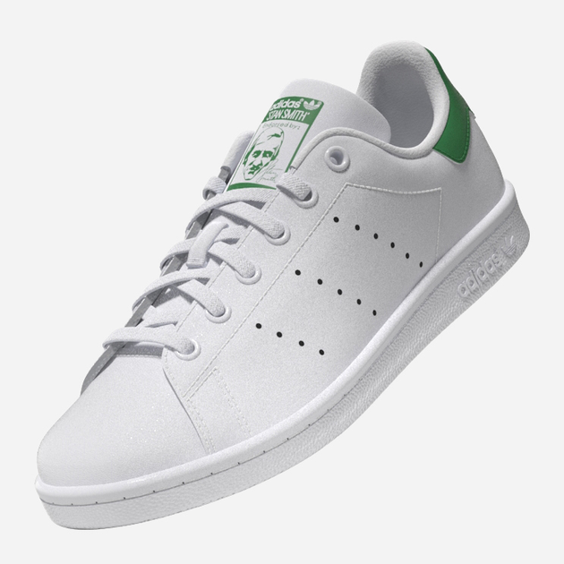 Підліткові кеди для дівчинки adidas Originals Stan Smith J FX7519 35.5 (3UK) Білі з зеленим (4064037252968) - зображення 7