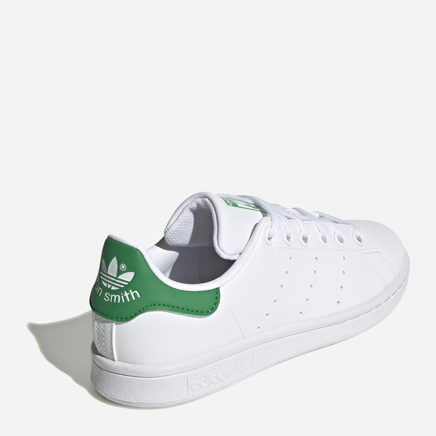 Sneakersy dziecięce dla dziewczynki adidas Originals Stan Smith J FX7519 38 (5UK) Białe z zielonym (4064037252999) - obraz 4