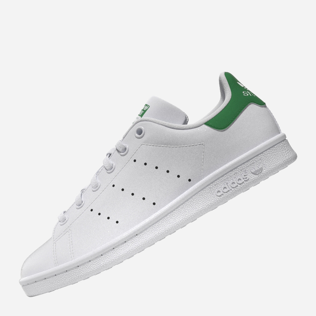 Sneakersy dziecięce dla dziewczynki adidas Originals Stan Smith J FX7519 38 (5UK) Białe z zielonym (4064037252999) - obraz 6
