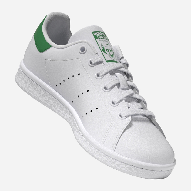 Підліткові кеди для дівчинки adidas Originals Stan Smith J FX7519 36 (3.5UK) Білі з зеленим (4064037256607) - зображення 9