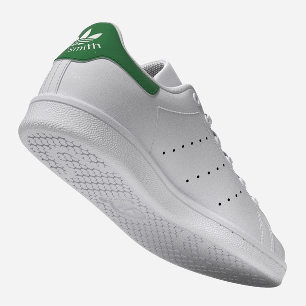 Sneakersy dziecięce dla dziewczynki adidas Originals Stan Smith J FX7519 38 (5UK) Białe z zielonym (4064037256614) - obraz 11