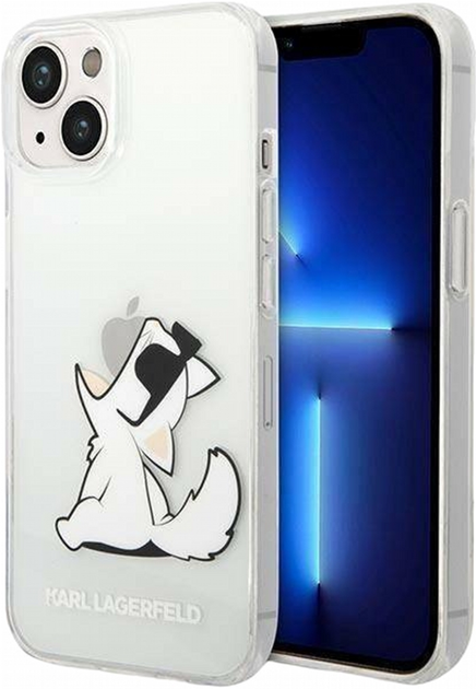 Панель CG Mobile Karl Lagerfeld Choupette Fun для Apple iPhone 14 Plus Transparent (3666339086497) - зображення 1