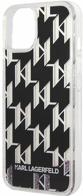 Etui CG Mobile Karl Lagerfeld Liquid Glitter Monogram do Apple iPhone 14 Plus Czarny (3666339076245) - obraz 3