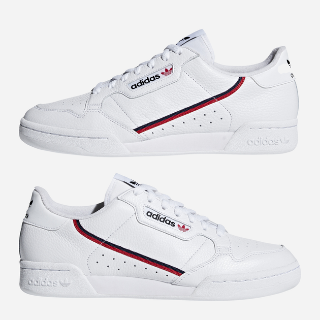 Sneakersy męskie do kostki adidas Originals Continental 80 G27706 43 (UK 10) Białe (4060516415985) - obraz 18