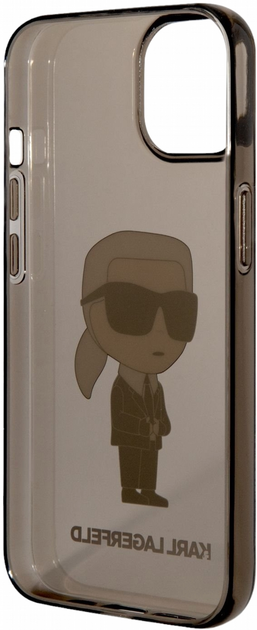 Etui CG Mobile Karl Lagerfeld Iconic Karl Lagerfeld do Apple iPhone 14 Czarny (3666339087043) - obraz 2