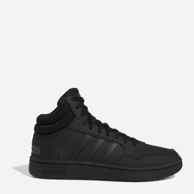 Sneakersy męskie na platformie wysokie Adidas Hoops 3.0 Mid GV6683 41.5 (UK 7.5) Czarne (4065425390651) - obraz 1