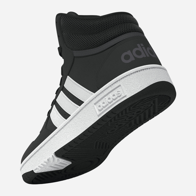 Trzewiki młodzieżowe chłopięce adidas Hoops Mid 3.0 K GW0402 38 (5UK) Czarne (4065418332538) - obraz 10