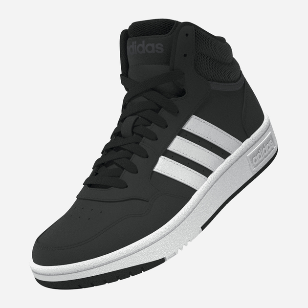 Підліткові черевики для хлопчика adidas Hoops Mid 3.0 K GW0402 39.5 (6UK) Чорні (4065418336161) - зображення 4