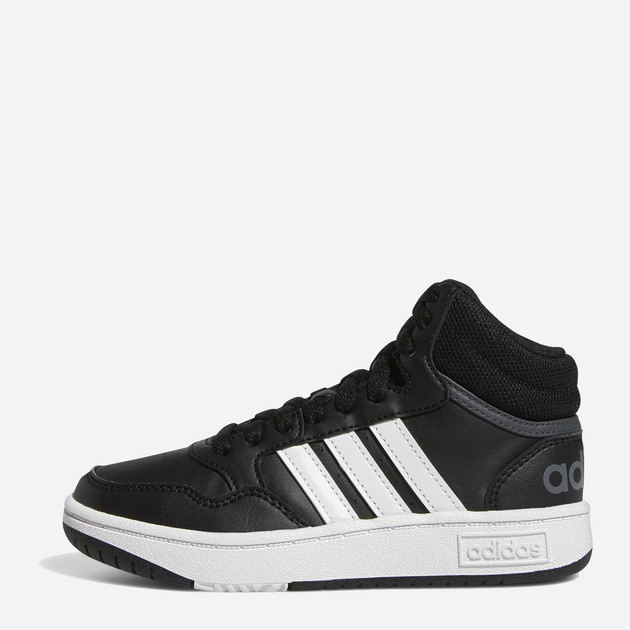 Підліткові черевики для хлопчика adidas Hoops Mid 3.0 K GW0402 39.5 (6UK) Чорні (4065418336161) - зображення 11