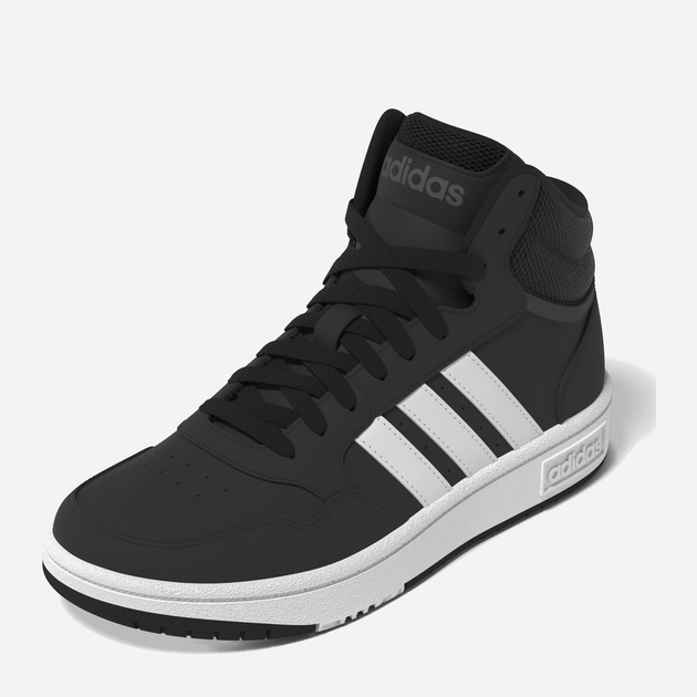 Trzewiki młodzieżowe chłopięce adidas Hoops Mid 3.0 K GW0402 37 (4.5UK) Czarne (4065418336192) - obraz 15