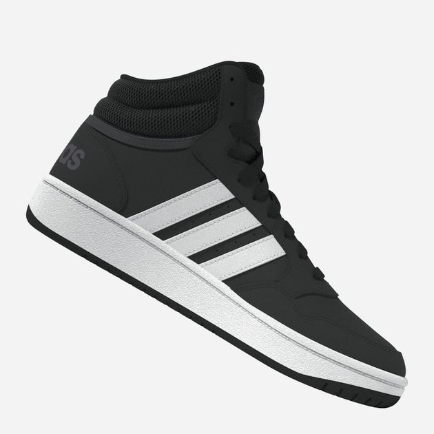 Підліткові черевики для хлопчика adidas Hoops Mid 3.0 K GW0402 39 (UK 6.5) Чорні (4065418336246) - зображення 7