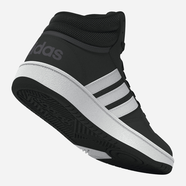 Підліткові черевики для хлопчика adidas Hoops Mid 3.0 K GW0402 39 (UK 6.5) Чорні (4065418336246) - зображення 8